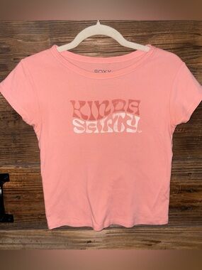 ROXY Pink 'Kinda Salty’ Graphic Tee